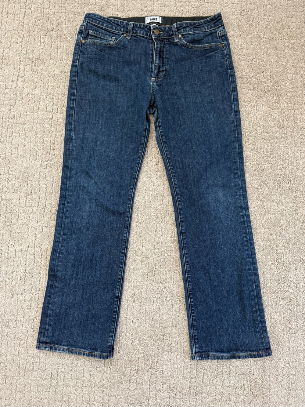 PAIGE Doheny Jeans Mens 34 Blue Relaxed Straight Leg Stretch Denim 29 Inseam